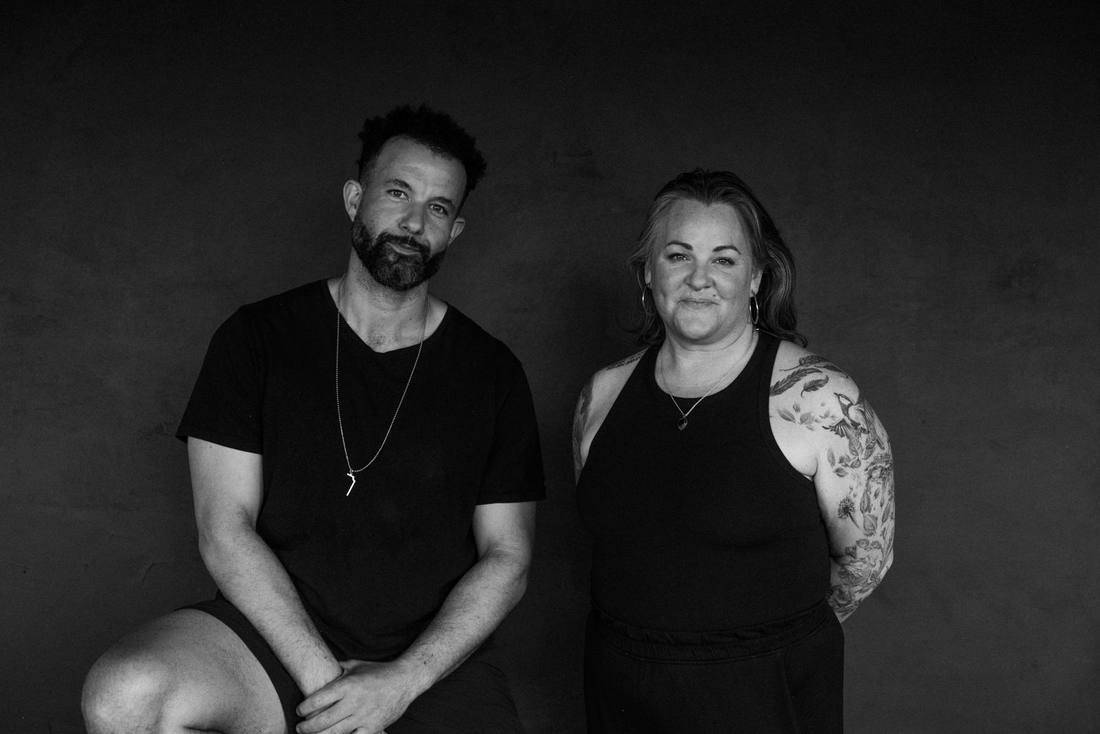 Tarik and Susan in the studio